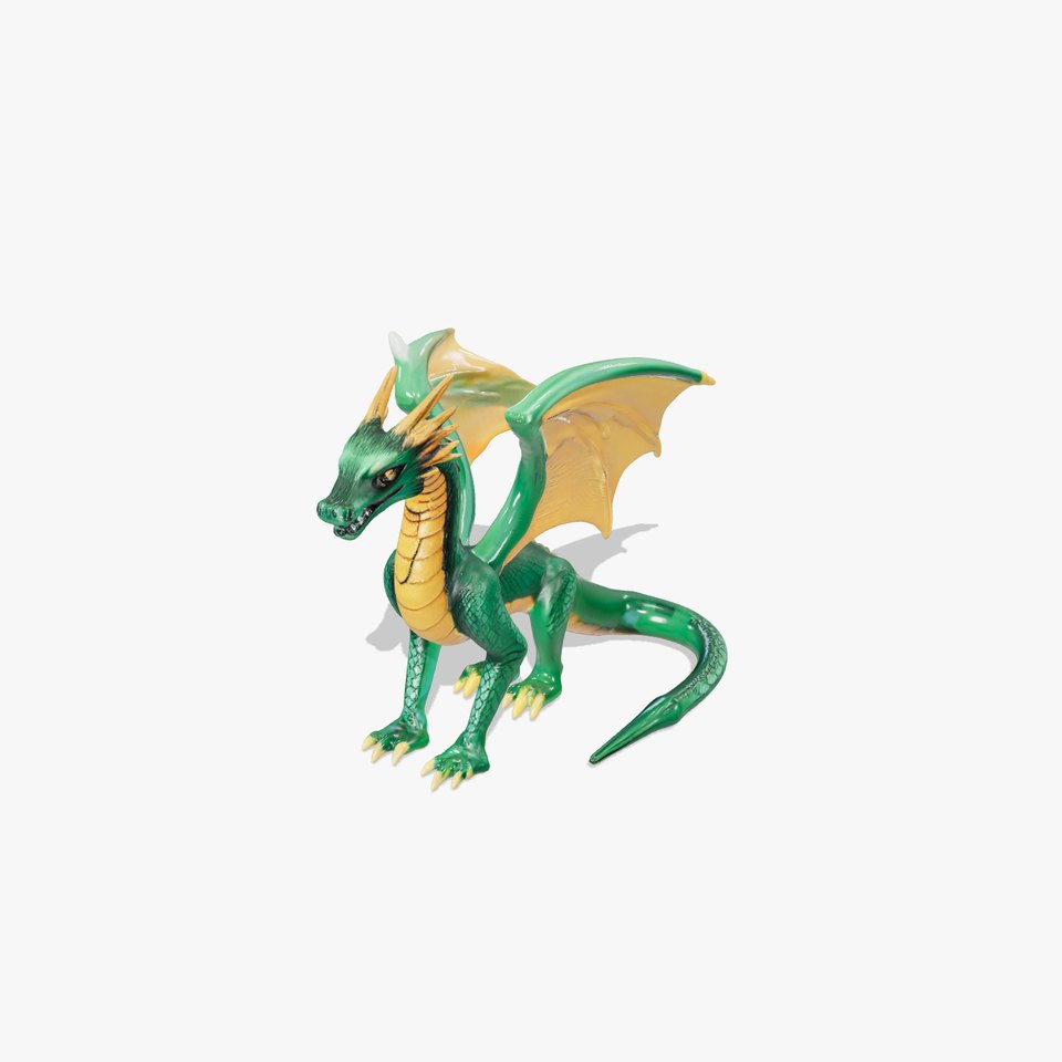 Emerald Dragon Fantasy model pack
